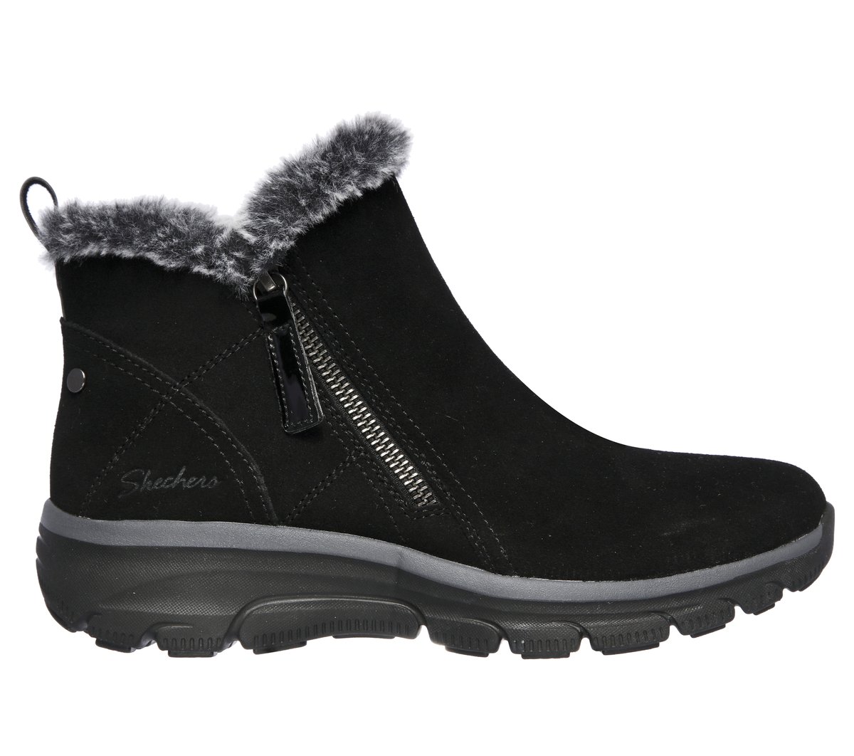 Skechers Relaxed Fit: Easy Going - High Zip en Negro, talla 37.5
