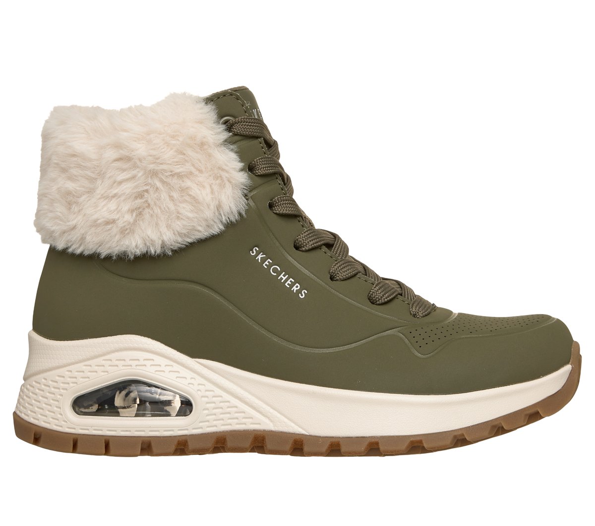 Skechers Uno Rugged - Fall Air en Oliva, talla 35
