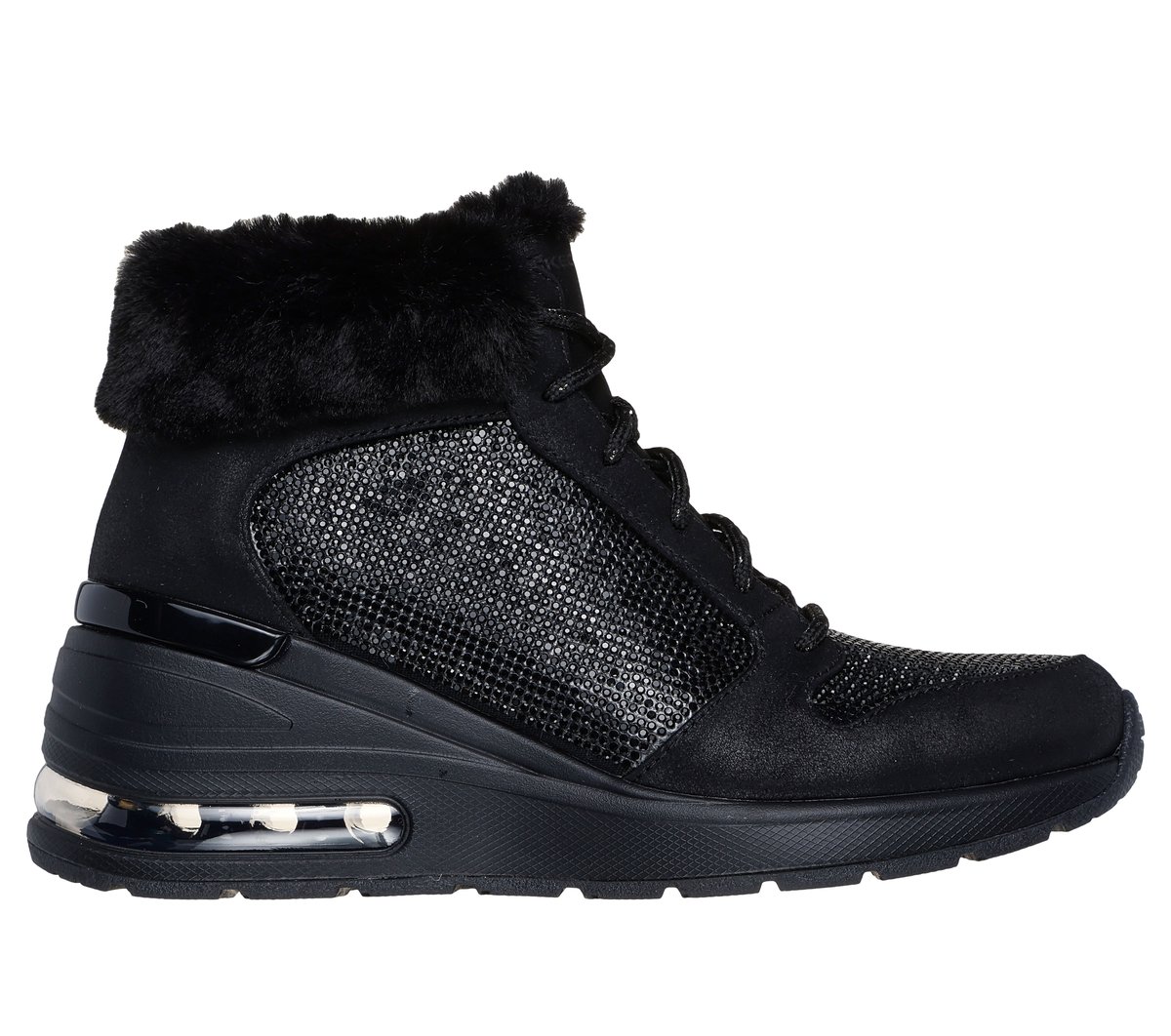 Skechers Million Air - Elevated Luxe Air en Negro, talla 38.5