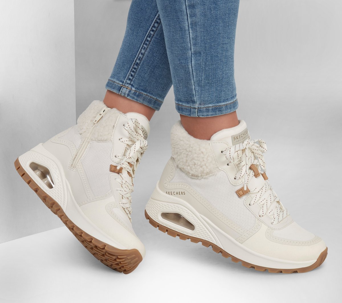 Skechers UNO Rugged - Fall Mode Chaussures Moyen Width en Beige