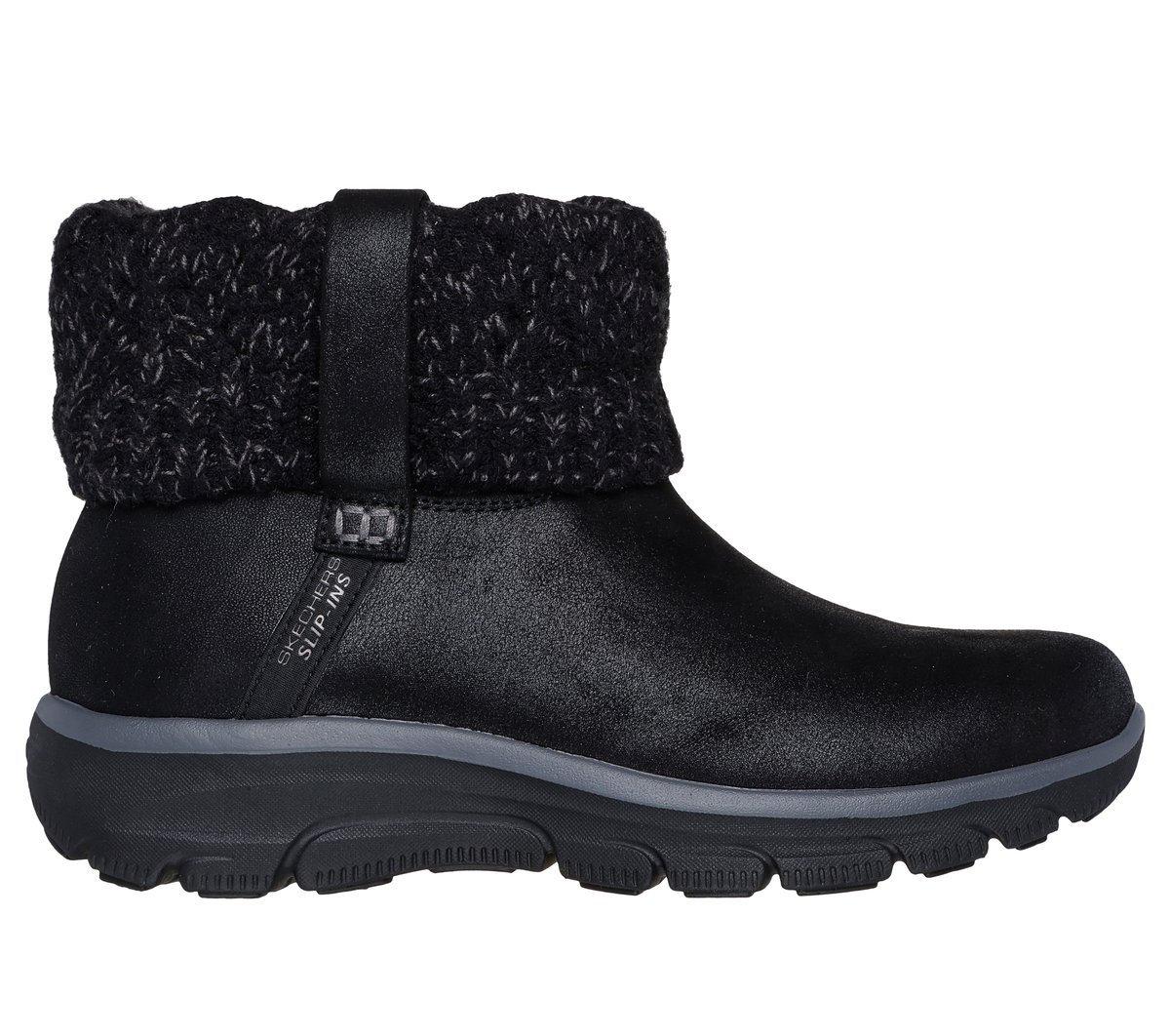 Skechers Slip-ins Relaxed Fit: Easy Going - Cozy Weather 2 en Negro, talla 35, Vegan