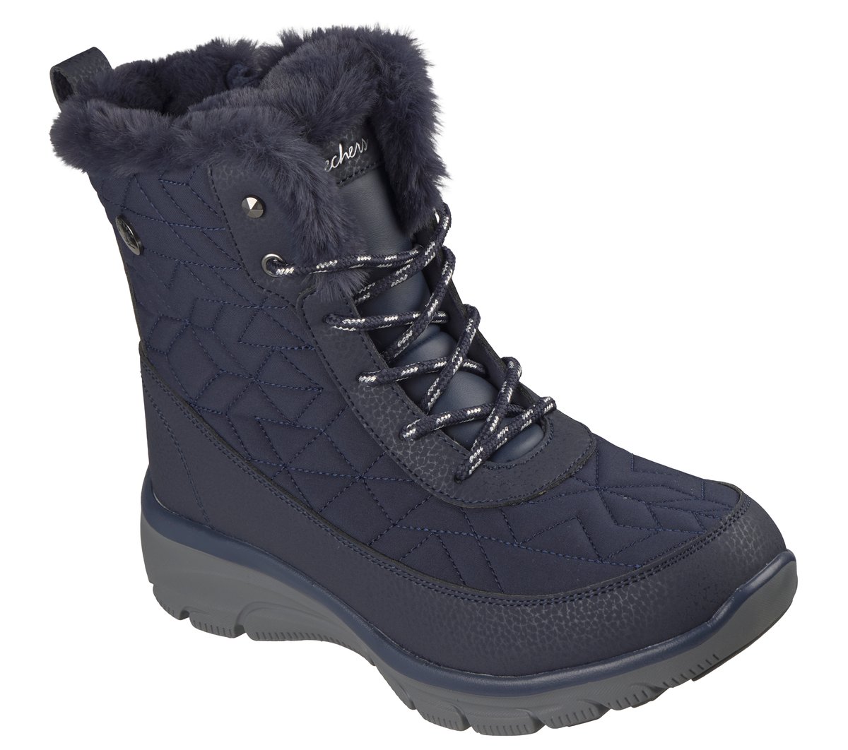 Skechers Waterproof Relaxed Fit: Easy Going - Frostine Chaussures Moyen Width en Bleu Marine