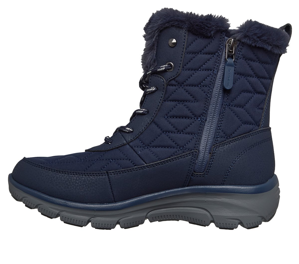 Skechers Waterproof Relaxed Fit: Easy Going - Frostine Chaussures Moyen Width en Bleu Marine