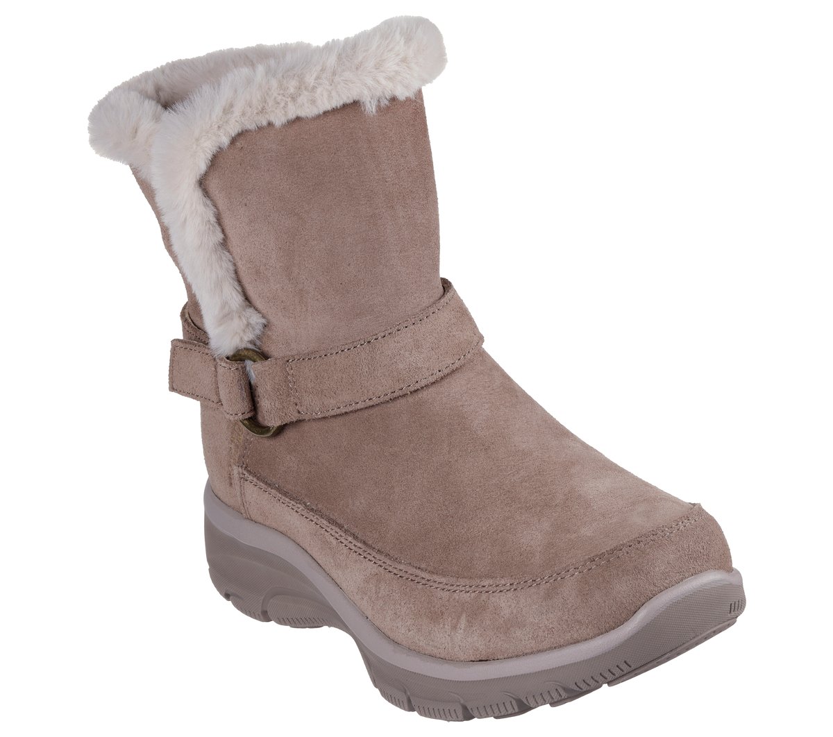 Skechers Slip-ins Relaxed Fit: Easy Going - Dreamers Luxe Vibes Chaussures Moyen Width en Taupe Foncé