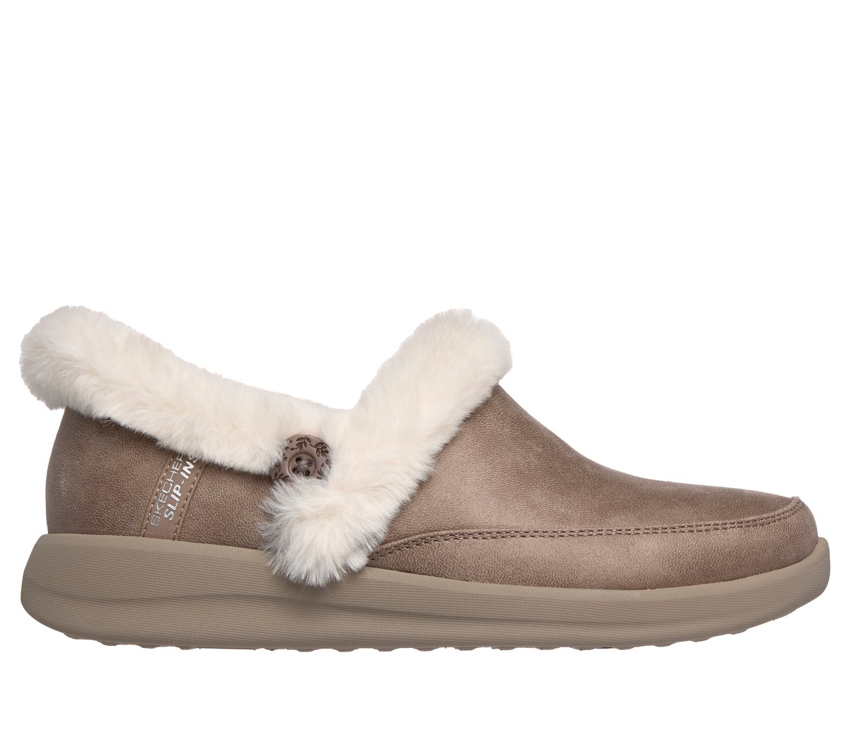 Skechers Slip-ins: Cozy Escape en Taupe, talla 38, Vegan