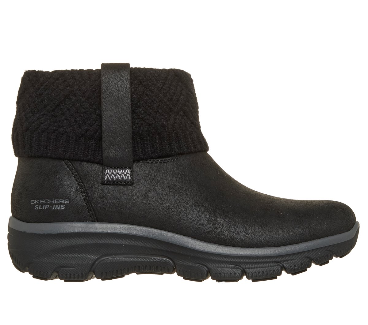 Skechers Slip-ins Relaxed Fit: Easy Going - Cozy Weather 4 en Negro, talla 38, Vegan
