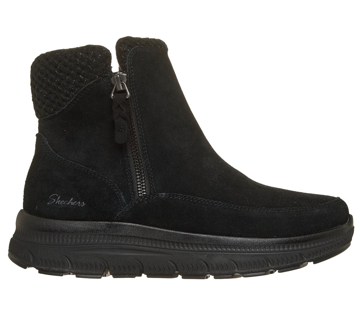 Skechers Women's Relaxed Fit: Summits Plus Boot Boots in Black, Size 8