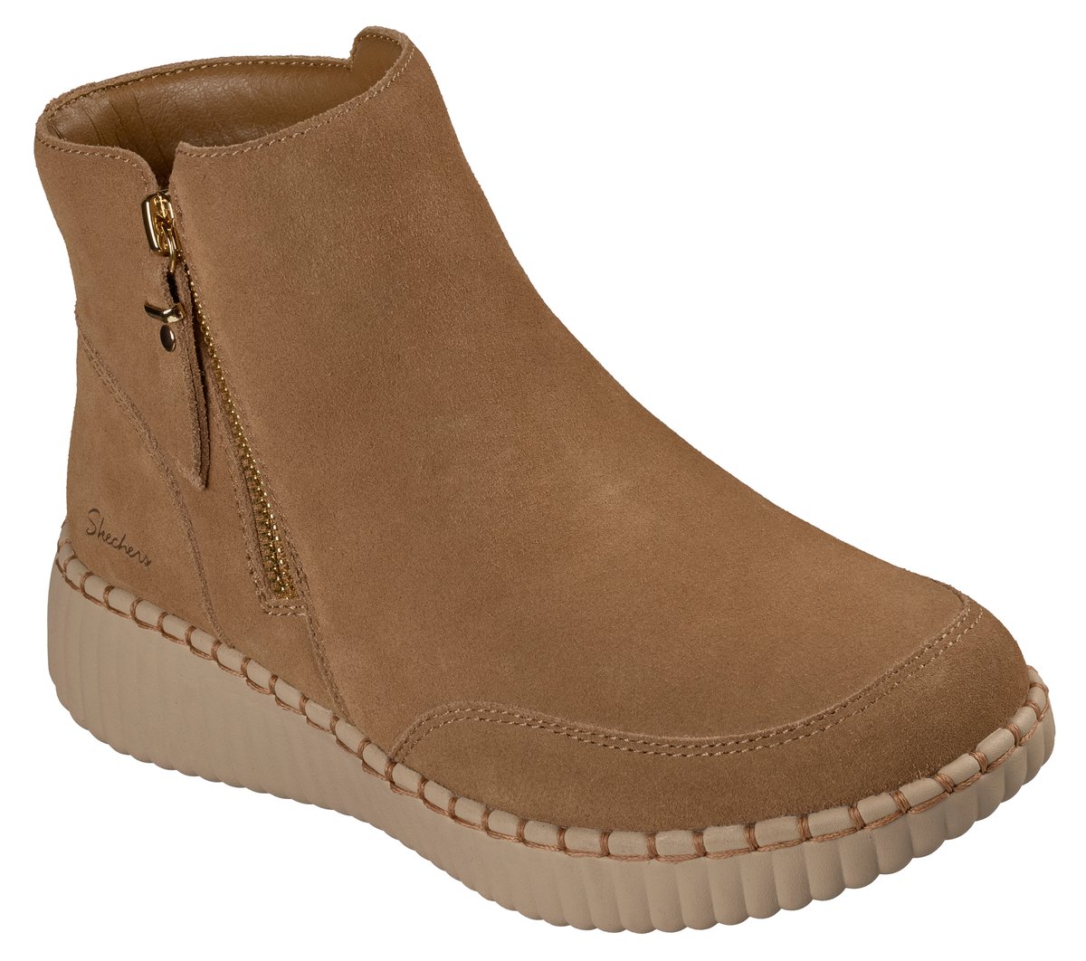 Skechers Relaxed Fit: Wilshire Blvd -Weekend Crush Chaussures Moyen Width en Brun Clair