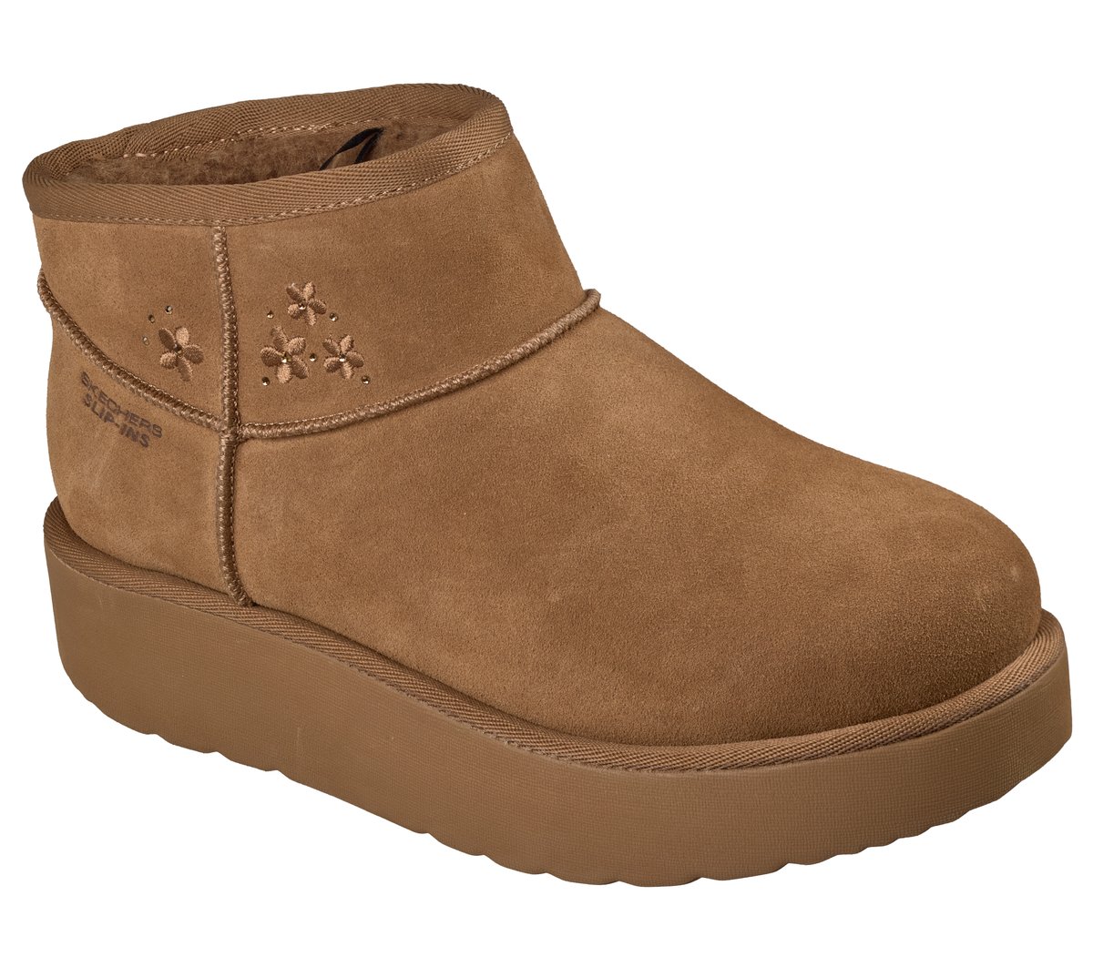 Skechers Slip-ins: Keep Cozy Chaussures Moyen Width en Châtaigne