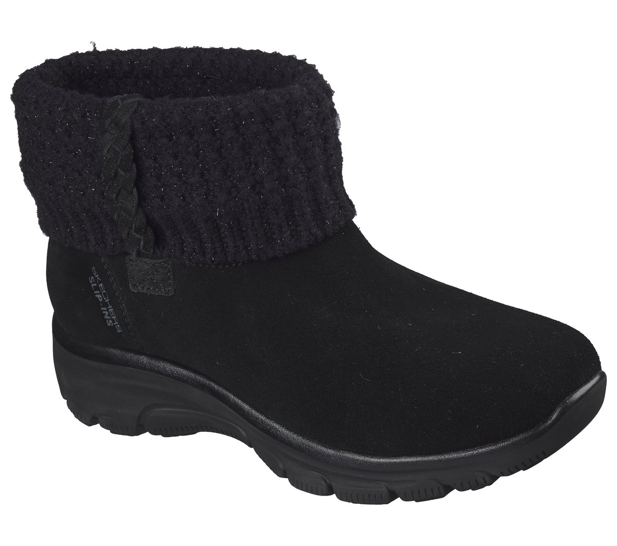 Skechers Slip-ins Relaxed Fit: Easy Going - Cozy Lovin' Chaussures Moyen Width en Noir