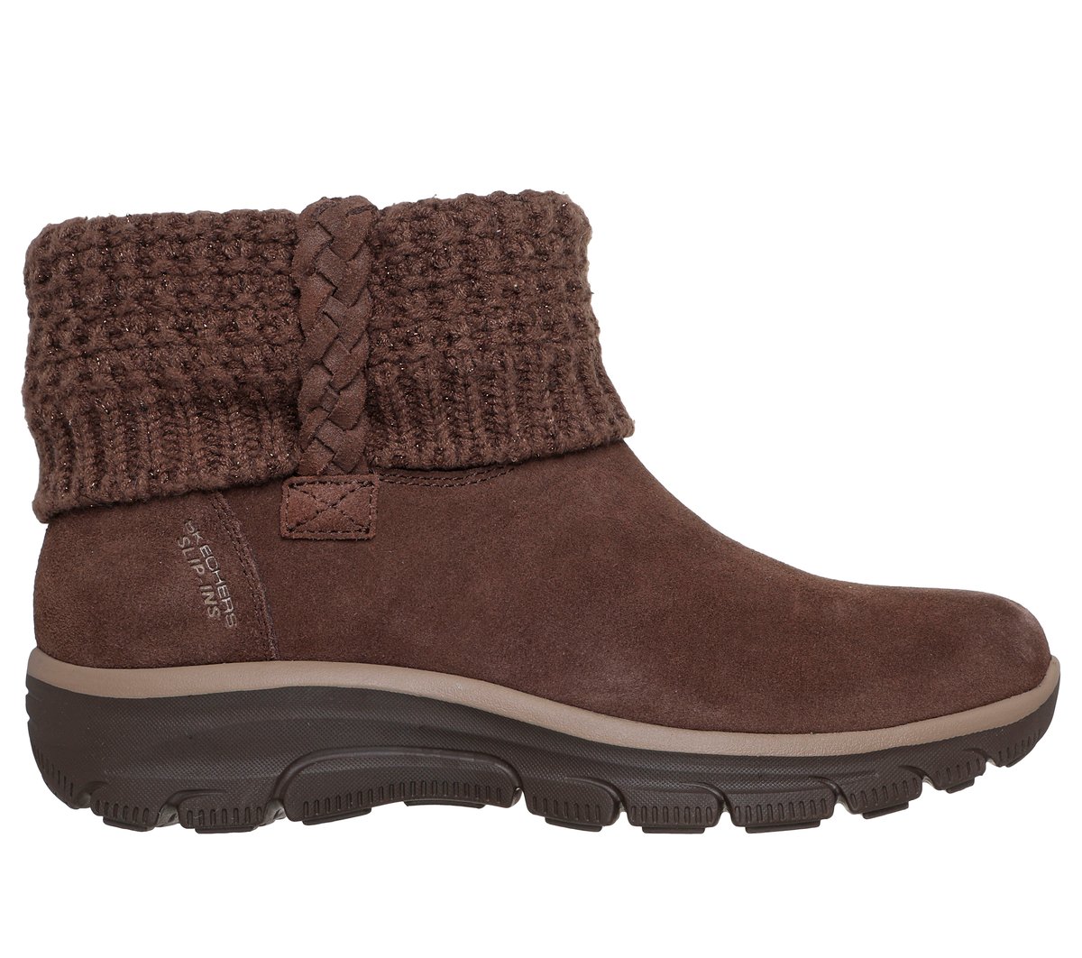 Skechers Slip-ins Relaxed Fit: Easy Going - Cozy Lovin' en Chocolate, talla 39