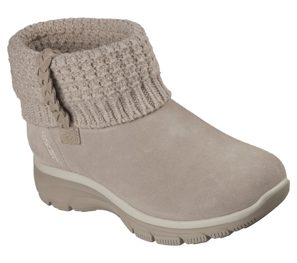 Skechers Slip-ins Relaxed Fit: Easy Going - Cozy Lovin' Chaussures Moyen Width en Taupe