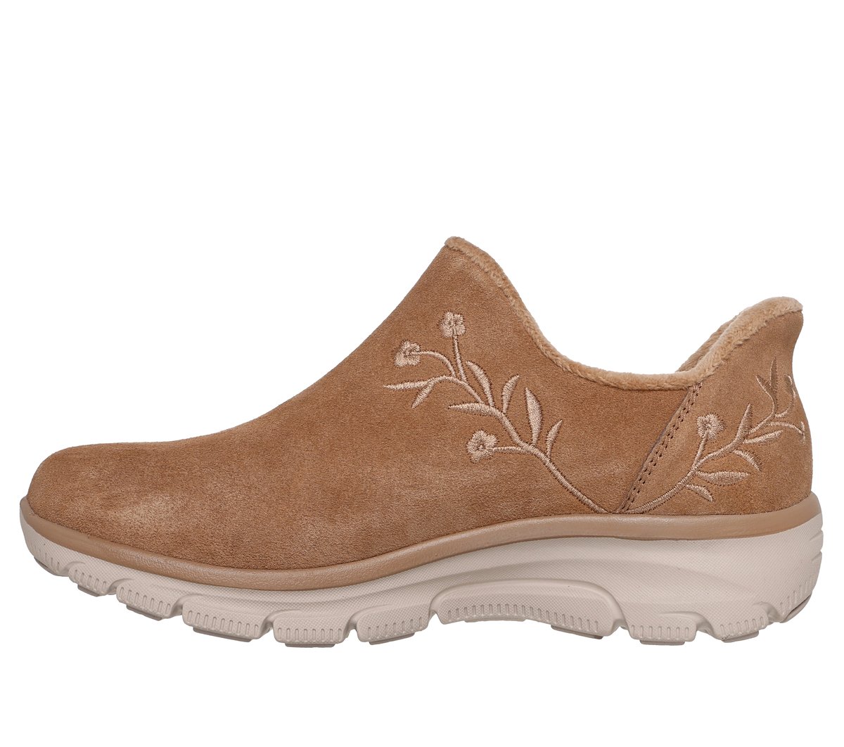 Skechers Slip-ins Relaxed Fit: Easy Going - Floral Mohommest Chaussures Wide Width en Châtaigne