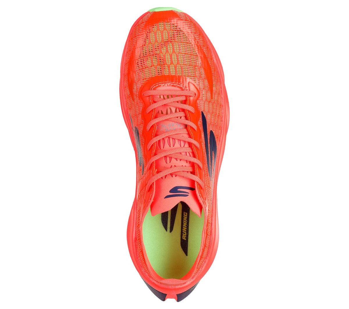 Skechers Aero Tempo Moyen Width en Corail, Vegan, Hyper Burst