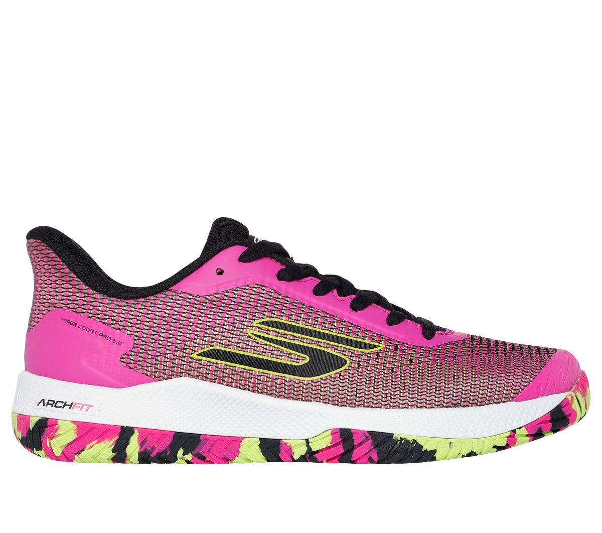 Skechers Women's Viper Court Pro 2.0 Sneaker | Size 11.0 | Hot Pink | Arch Fit