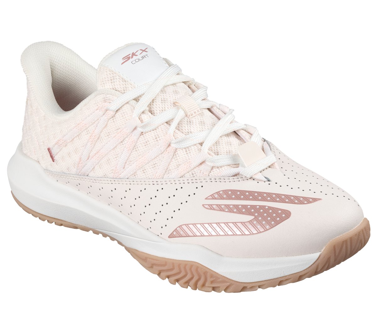 Skechers Relaxed Fit: Viper Court Rally Moyen Width en Rose Clair