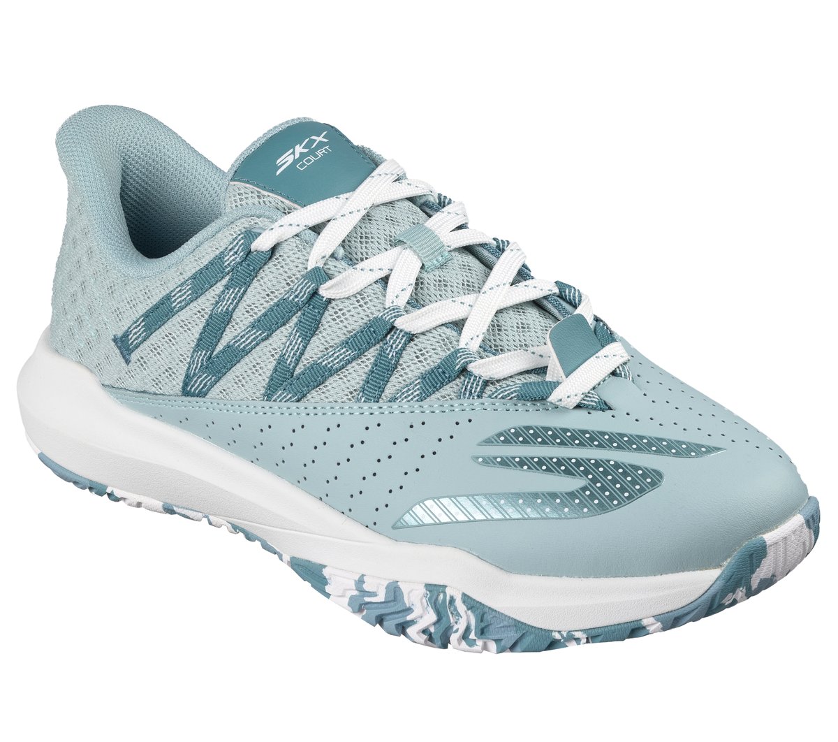Skechers Relaxed Fit: Viper Court Rally Moyen Width en Vert Sauge