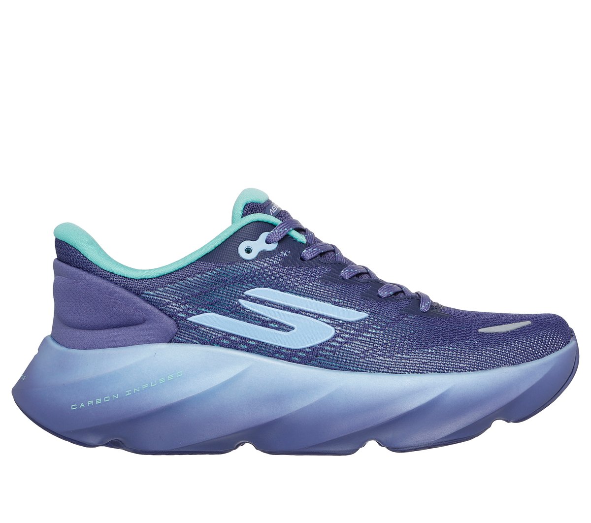 Skechers Aero Burst en Morado/Azul, talla 41, Vegan