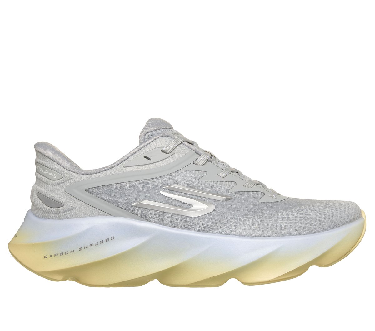 Skechers Slip-ins: Aero Burst en Gris Claro/Azul, talla 36, Vegan