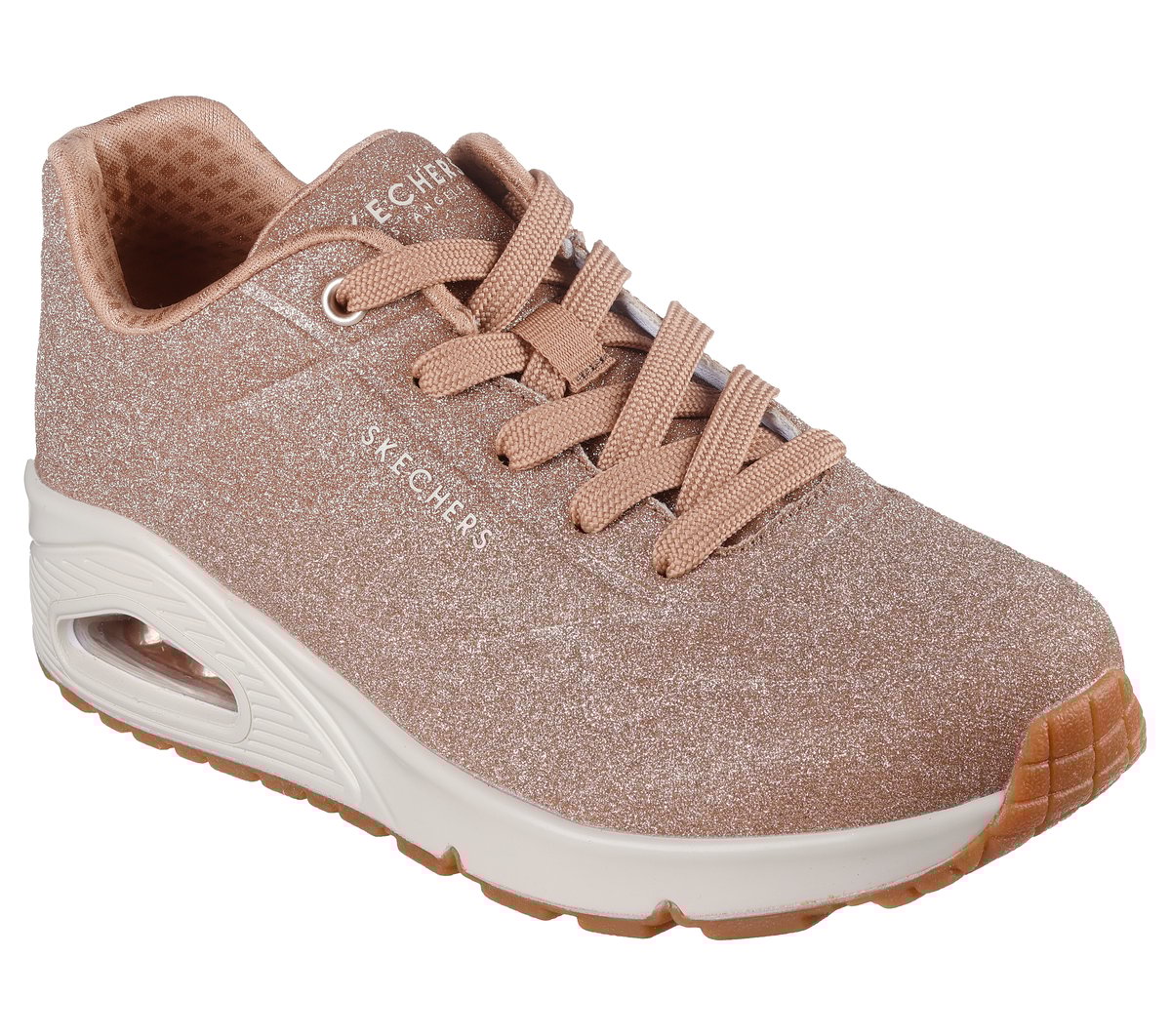 Rose Gold Skechers Sport Uno Mujer Zapatillas Deportivas De