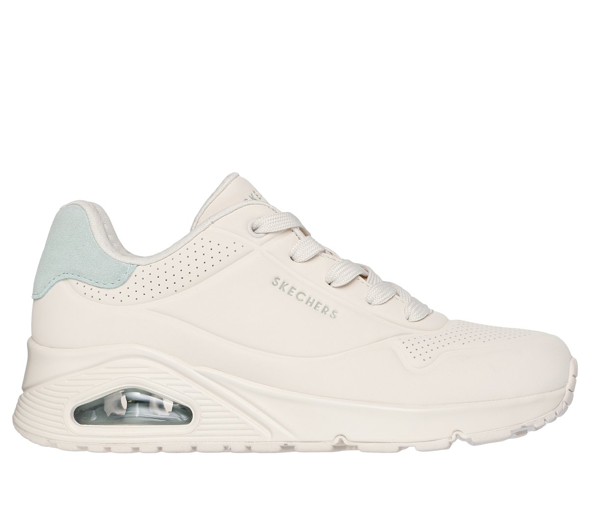 Skechers UNO - Pop Back en Natural/Verde, talla 39