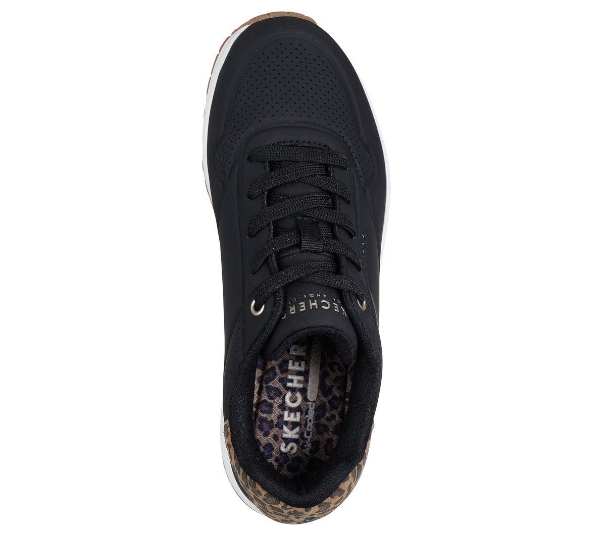 Skechers Women's Uno Jungle Nite Sneaker, Nero, 38 Eu - 2