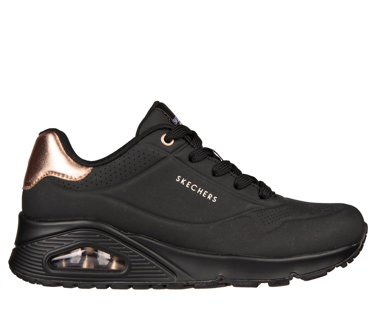 Skechers UNO - Golden Air en Negro, talla 38.5