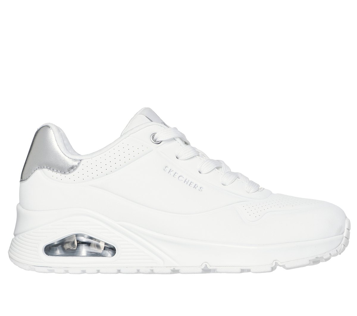 Skechers UNO - Golden Air en Blanco/Plata, talla 37