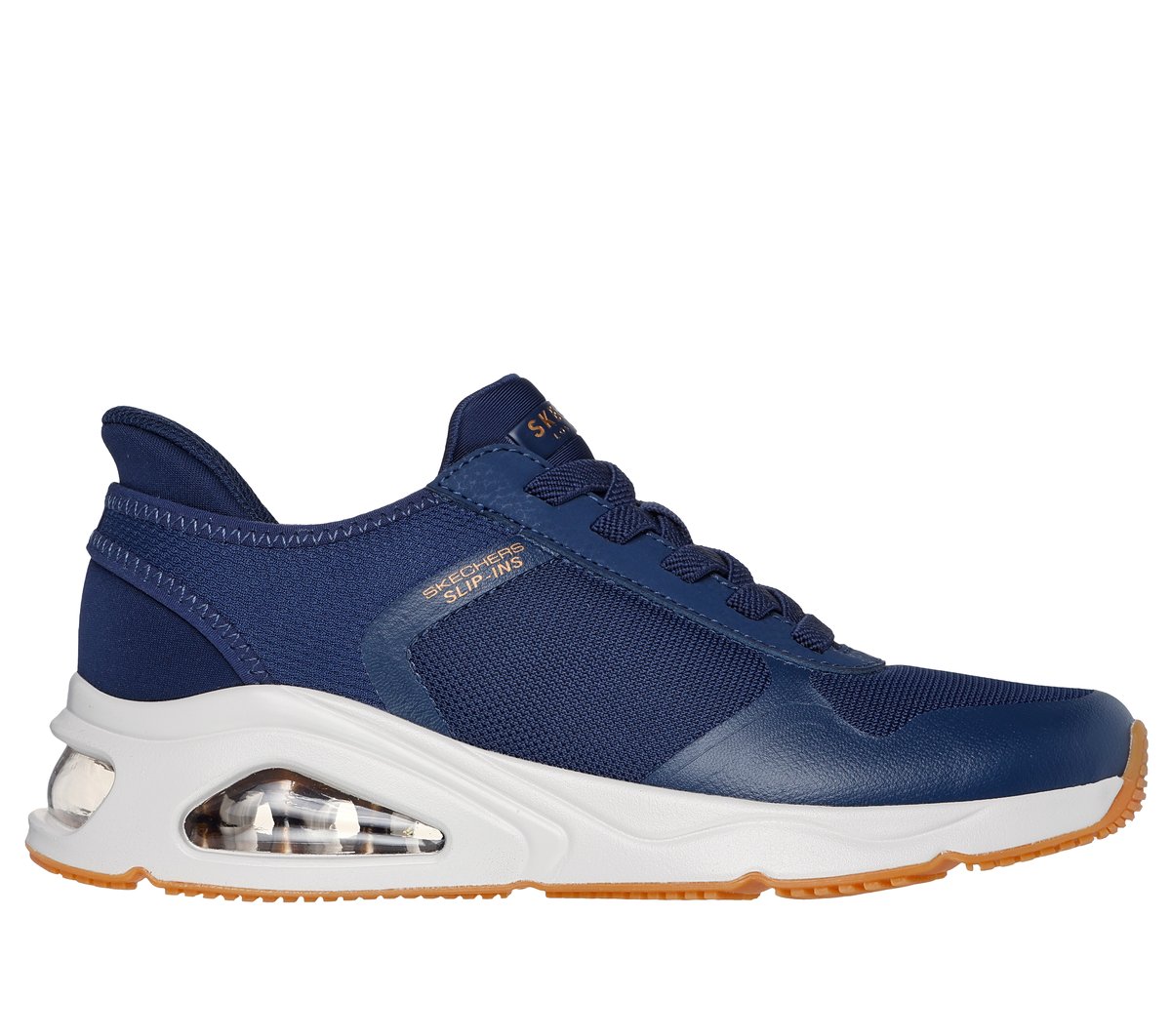 Skechers Slip-ins: Tres-Air UNO - Easy Steppers en Navy, talla 39, Vegan