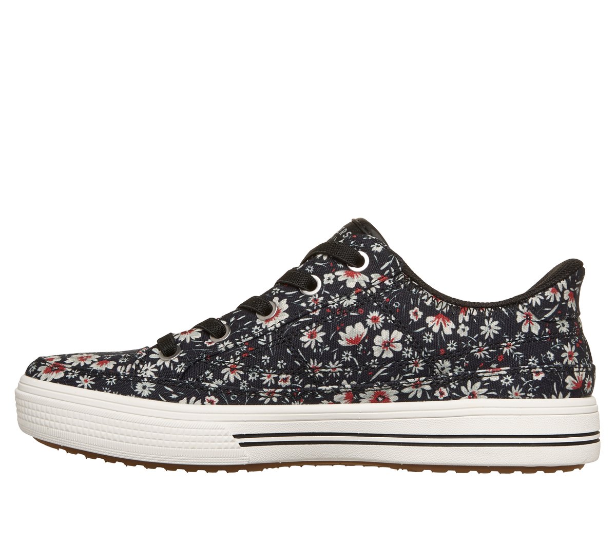 Skechers Slip-ins: Arch Fit Arcade - Wild Nite Chaussures Moyen Width en Noir/Rouge, Vegan, Lavable en machine
