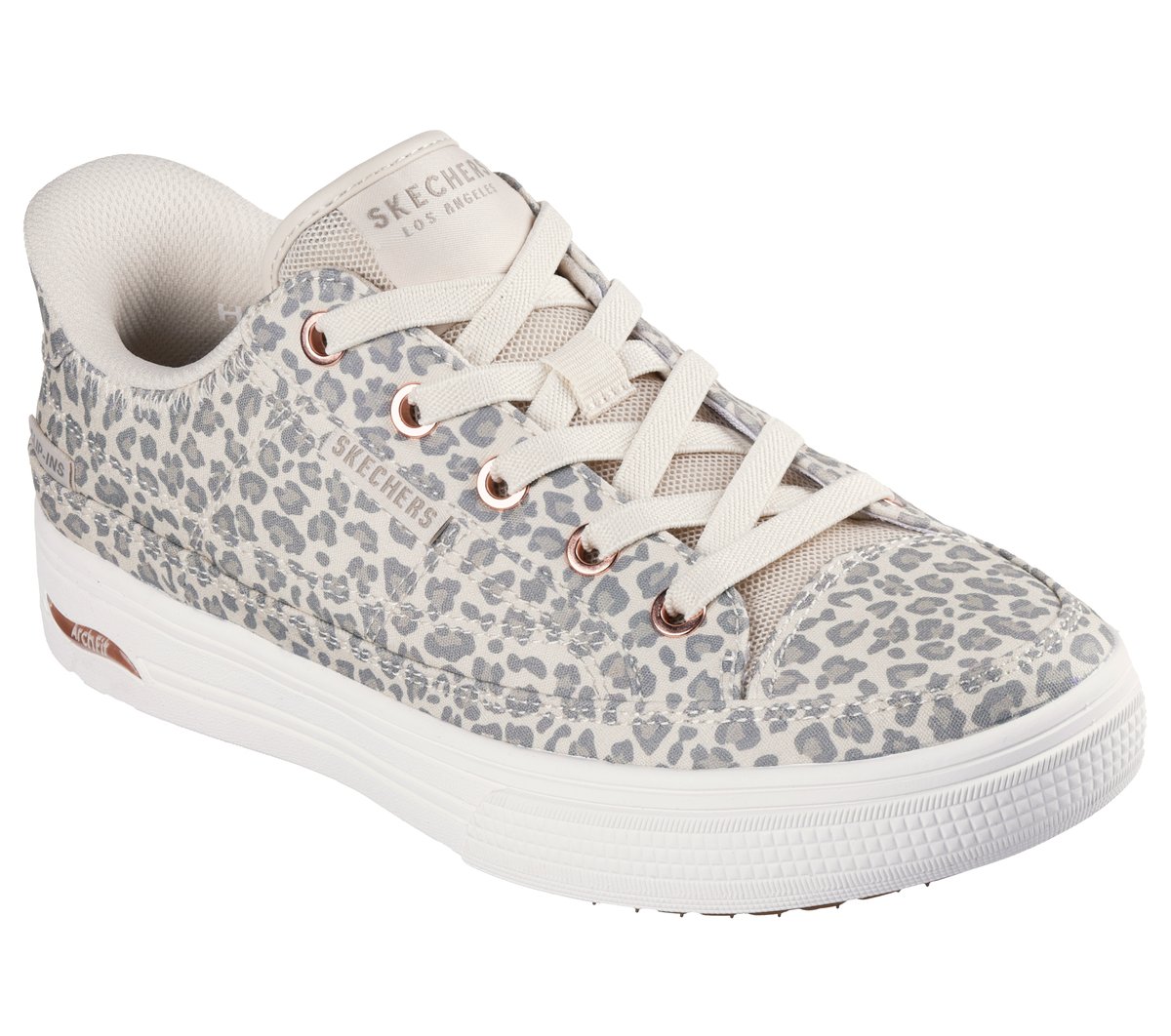 Skechers Femme Arch FIT Arcade Wild Nite Baskets Leopard Canvas - vue 9