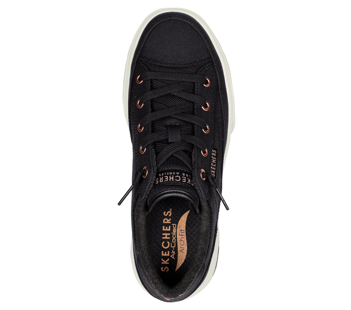 Skechers Arch Fit Arcade - Meet Ya There Chaussures Moyen Width en Noir, Vegan