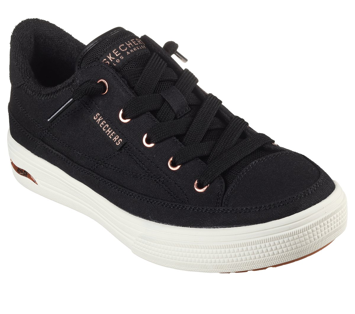 Skechers Arch Fit Arcade - Meet Ya There Chaussures Moyen Width en Noir, Vegan