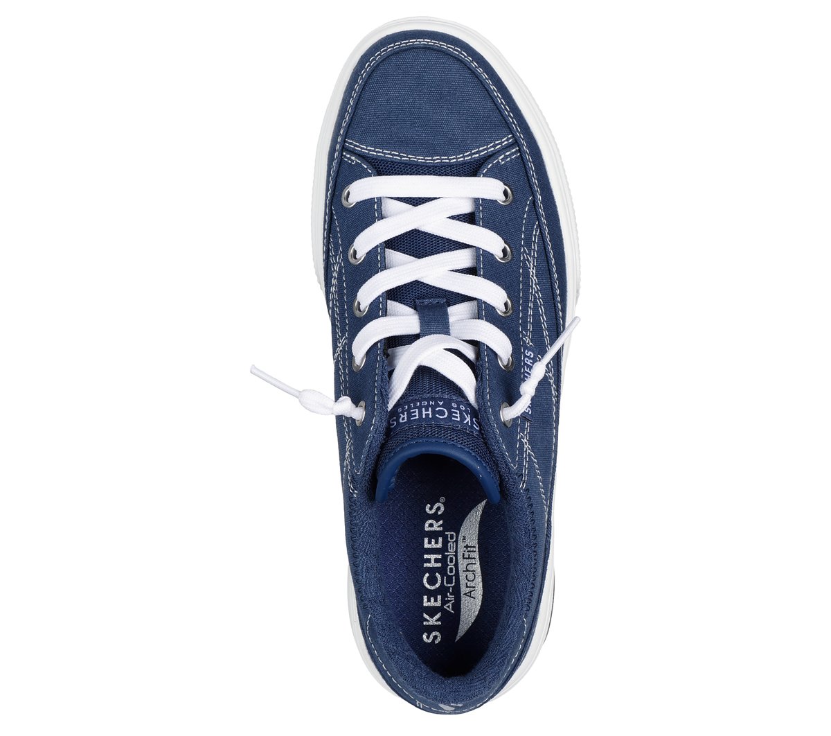 Skechers Arch Fit Arcade - Arcata Chaussures Wide Width en Bleu Marine, Vegan
