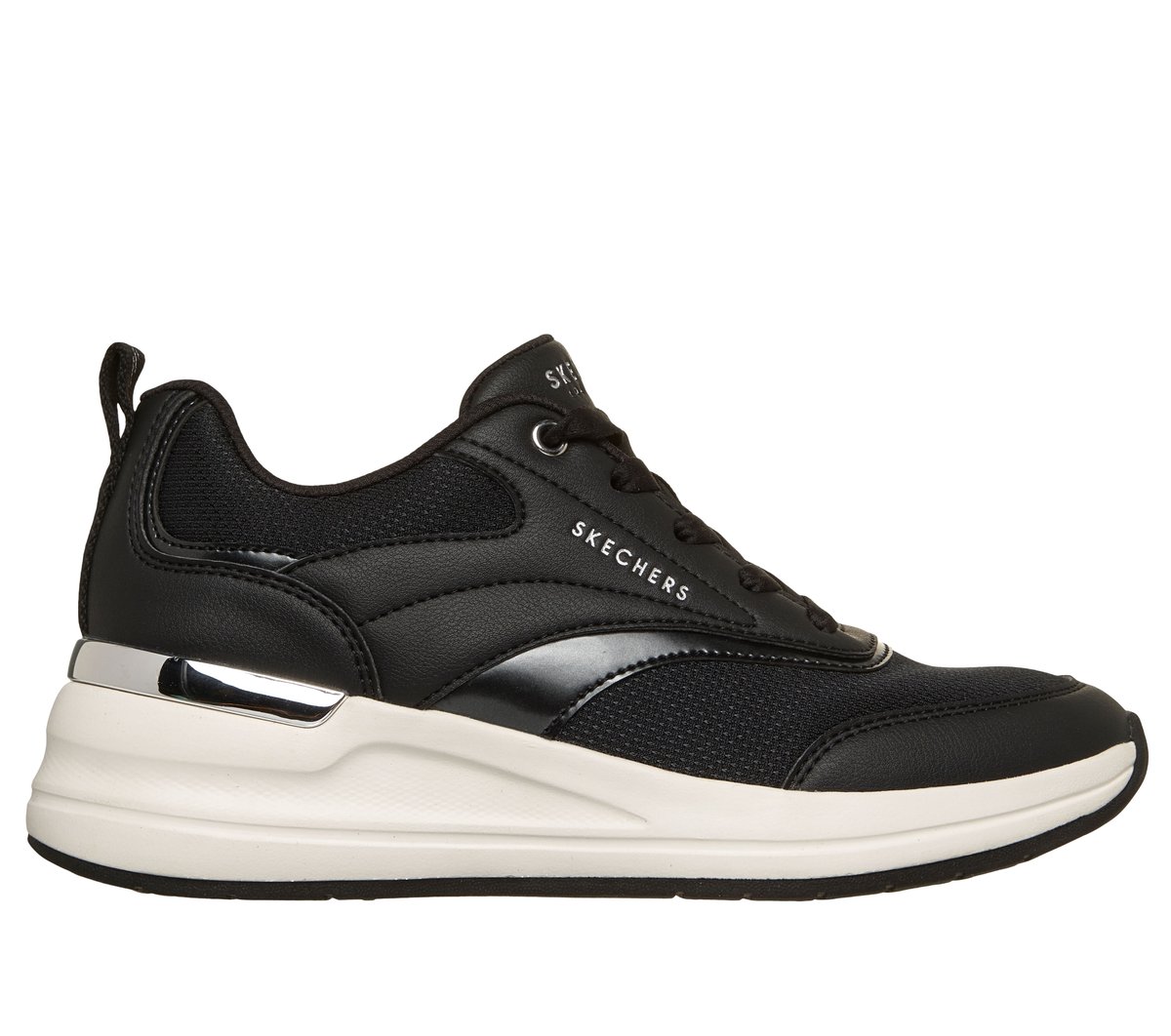 Skechers Billion 2 - Monroe en Negro/Plata, talla 38.5