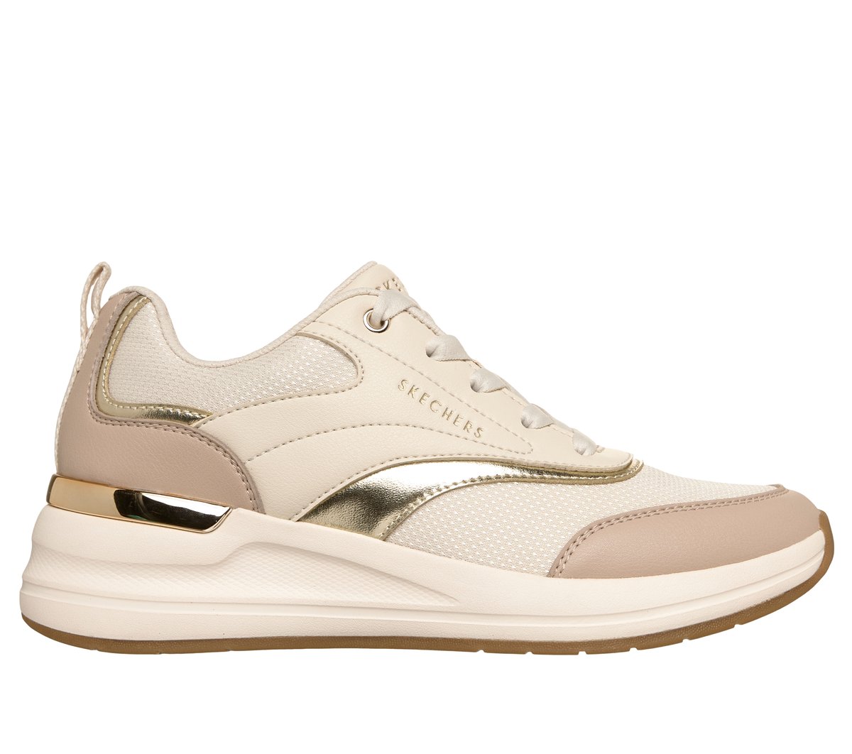 Skechers Women's Billion 2 - Monroe Sneaker in Natural/Gold - 177342