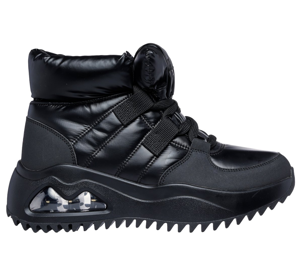 Skechers UNO Peaks - Moon Puffz en Negro, talla 36