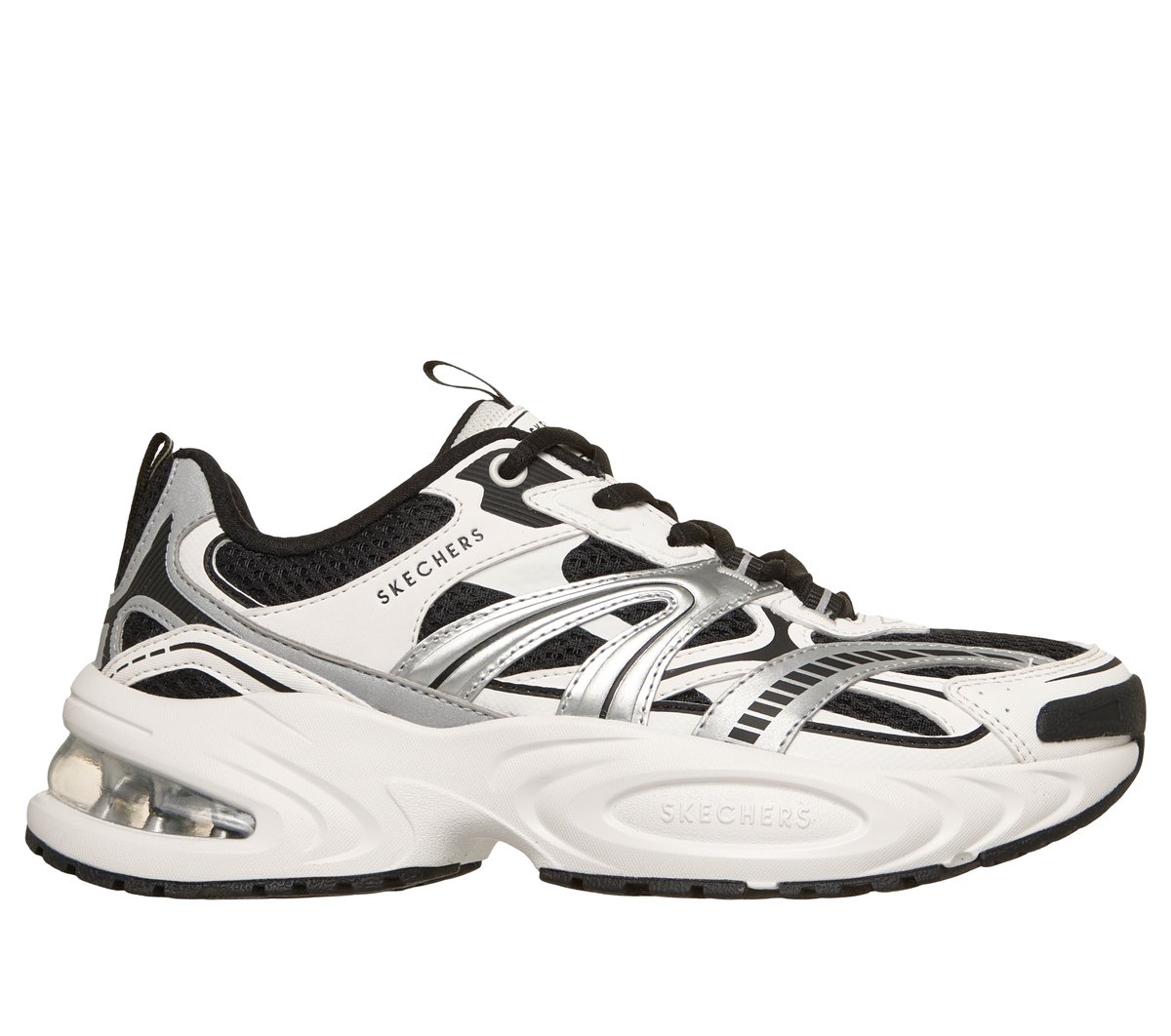 Skechers UNO Ryze - Scale Up en Blanco/Negro, talla 36