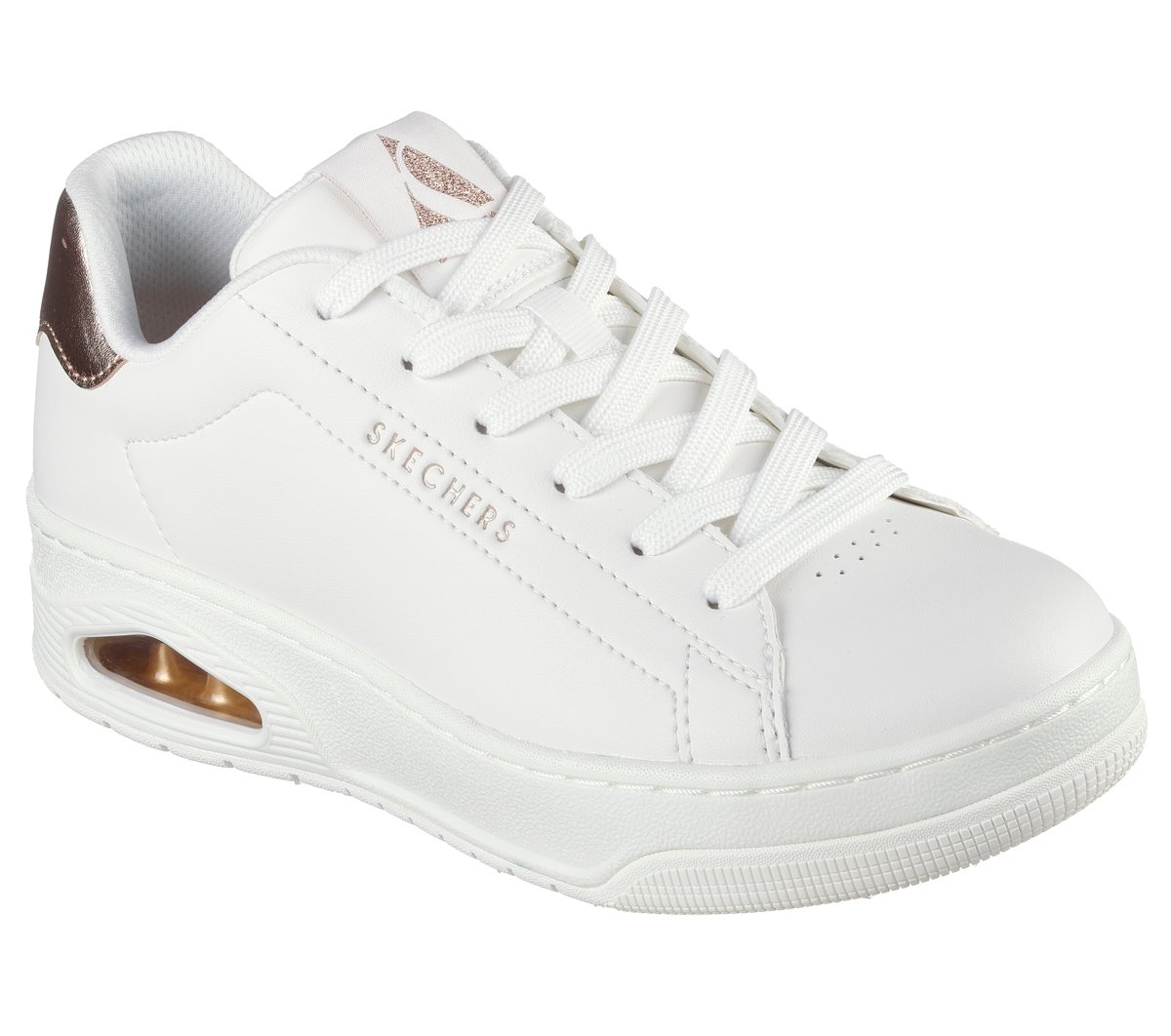 Skechers UNO Court - Courted Air Chaussures Moyen Width en Blanc
