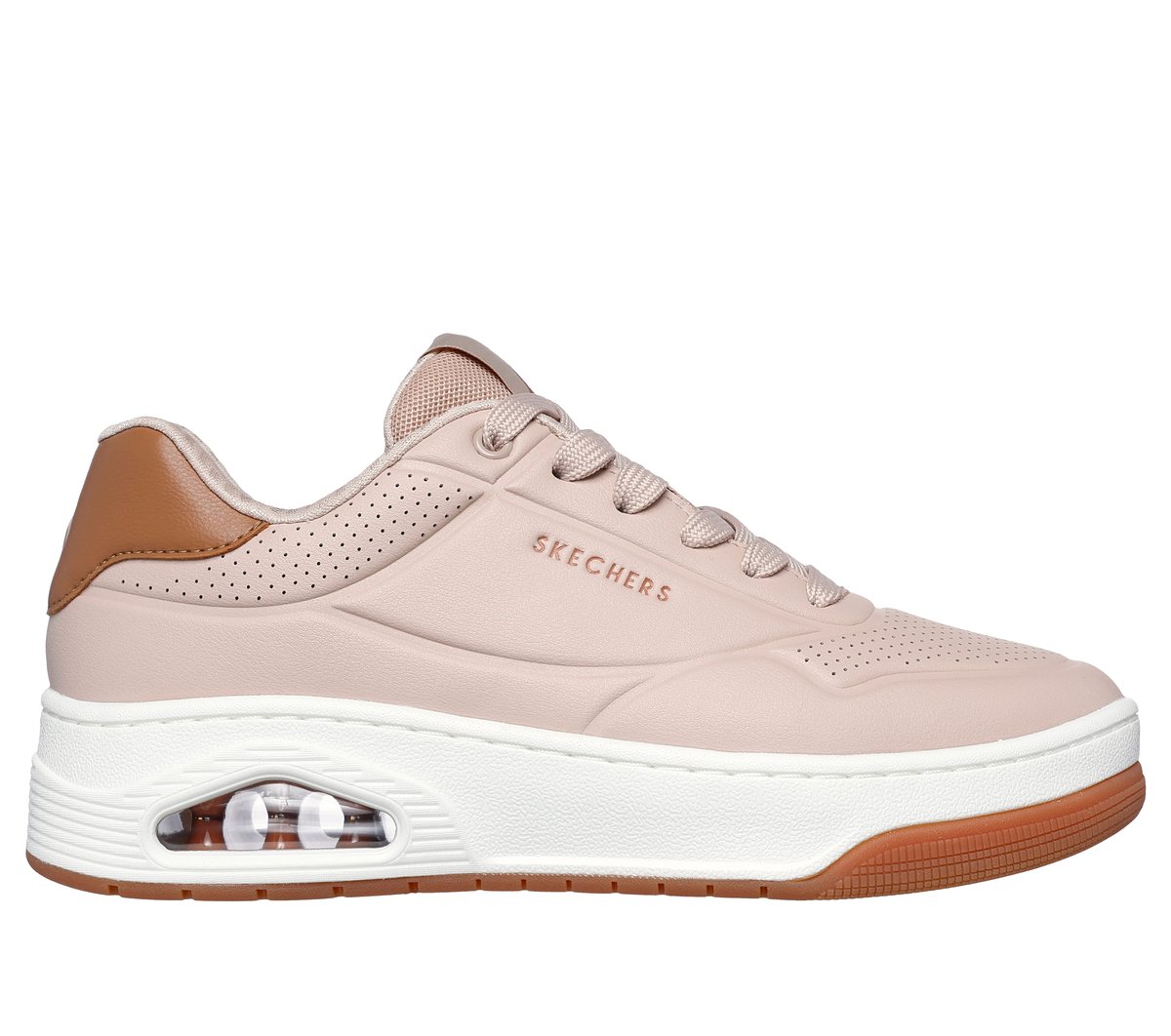 Skechers Women's Natural Uno Court - Fast Break Sneaker In Size 5.5 | Synthetic/Textile