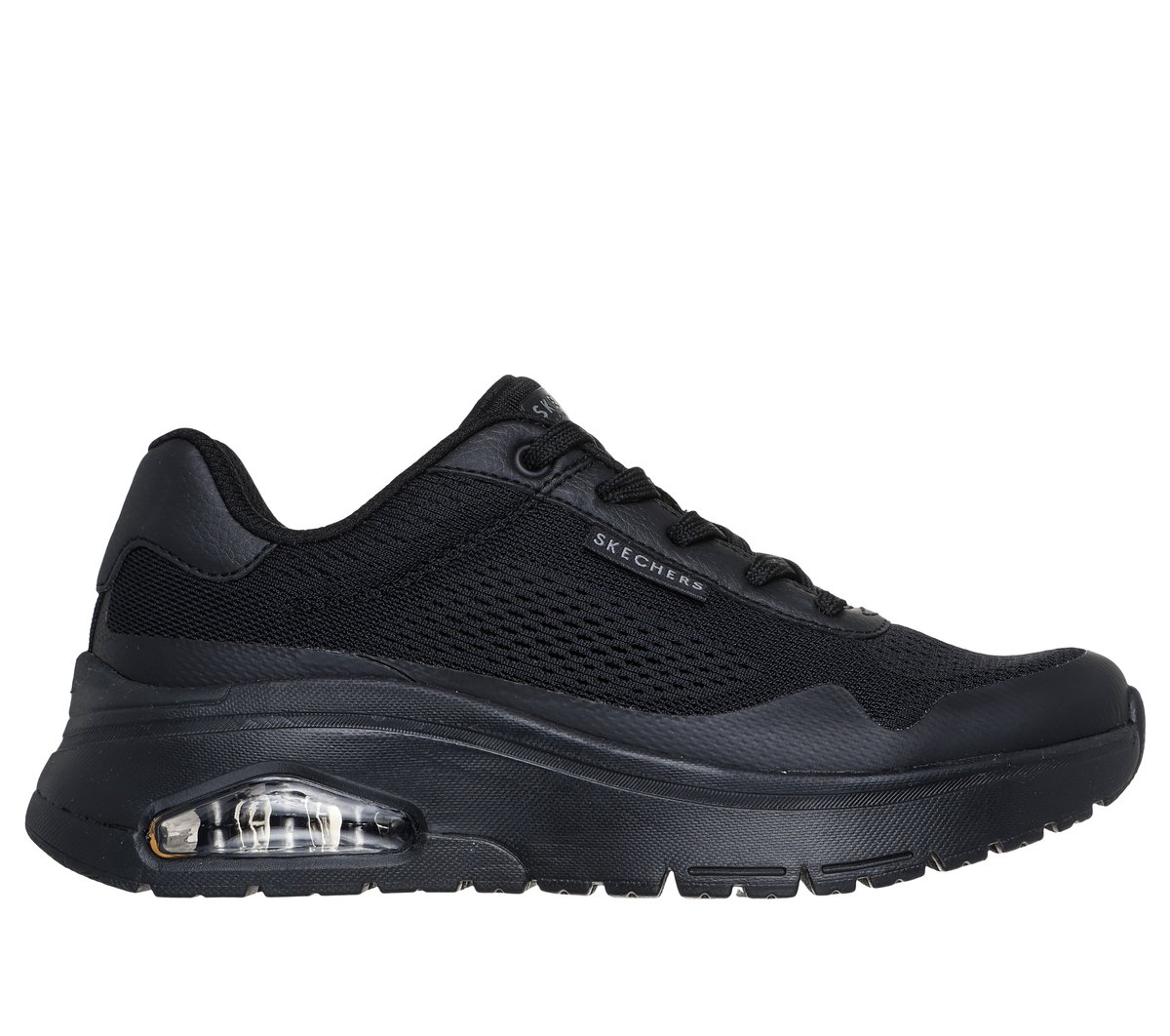 Skechers UNO Flex - Spring On Air en Negro, talla 36, Vegan