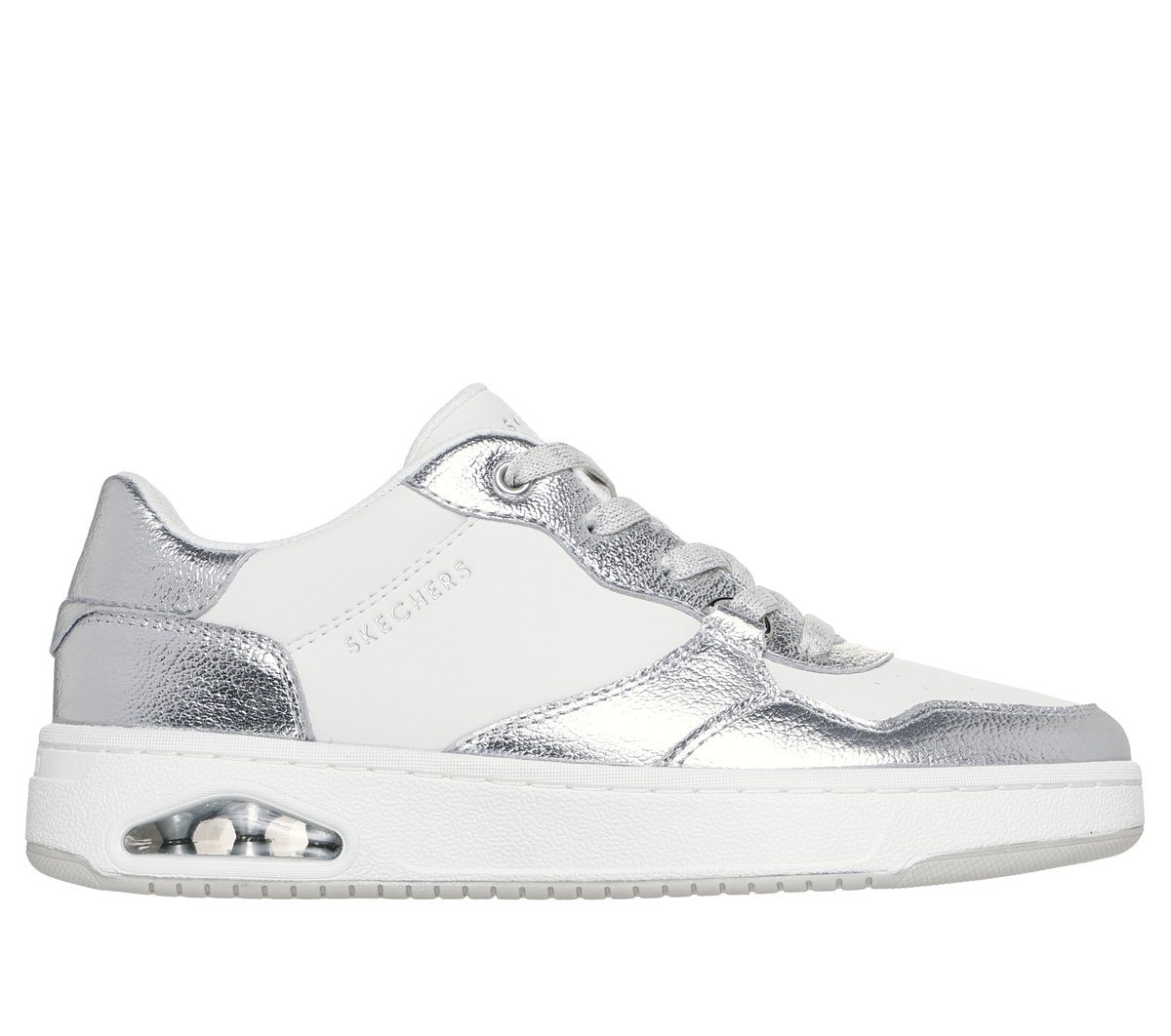 Skechers UNO CTL - Luxe Steps en Plata, talla 36