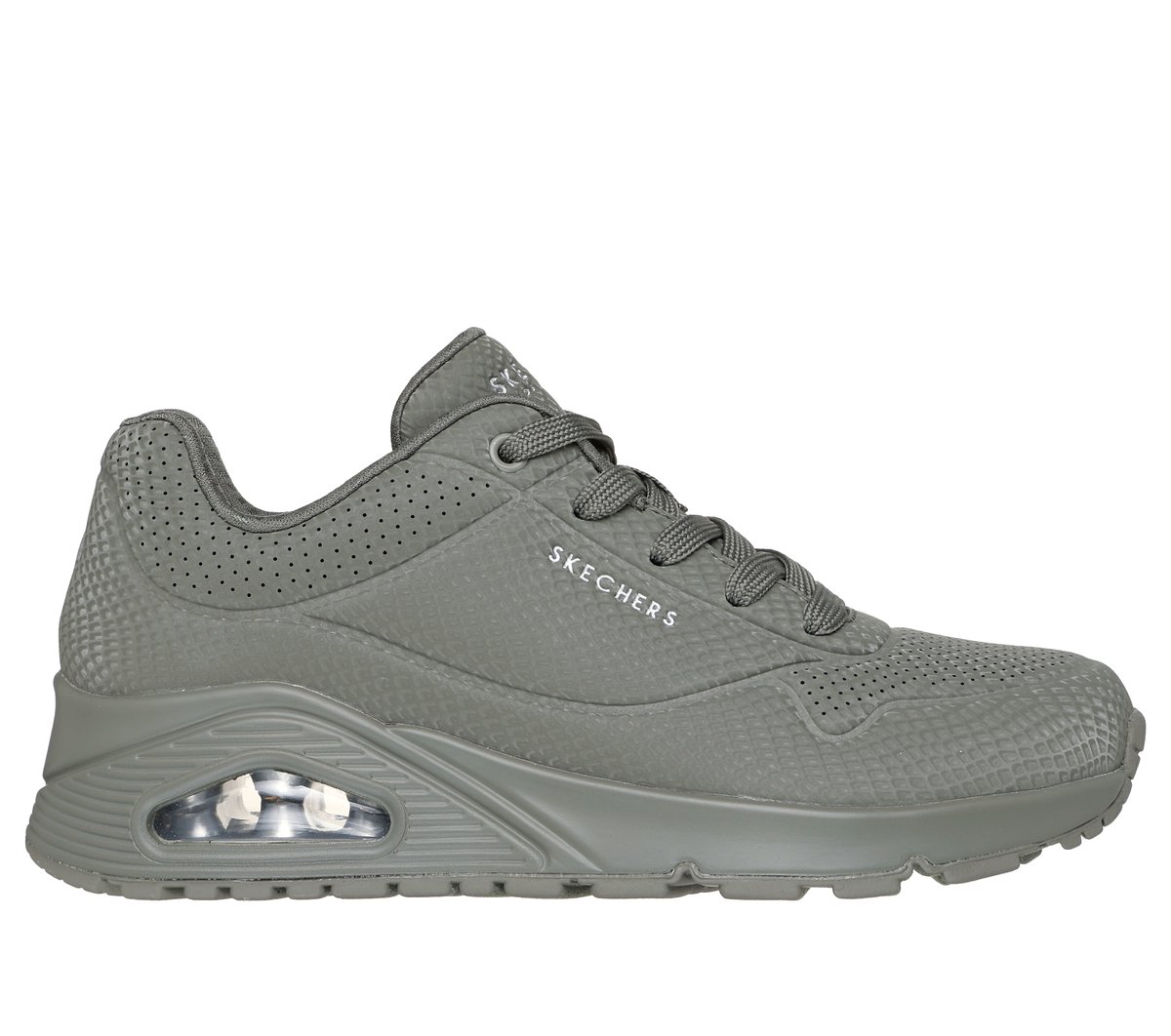 Skechers UNO - Shiny Scale en Oliva, talla 36