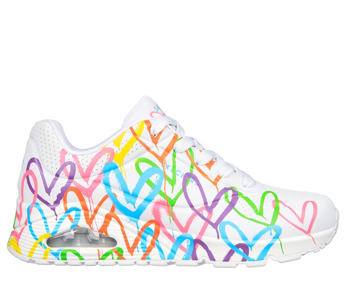 Skechers JGoldcrown: Uno - Highlight Love Sneaker in Weiss, Größe 40