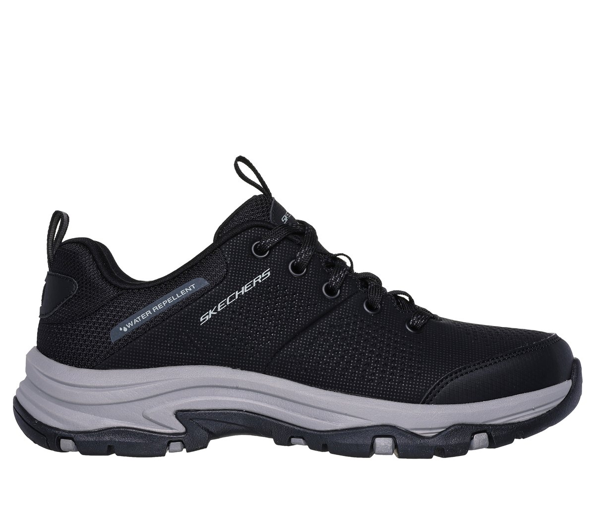 Skechers Women's Relaxed Fit: Trego - Trail Destiny Sneaker in Black/Charcoal, Size 3 | Synthetic/Textile-image-196989918136