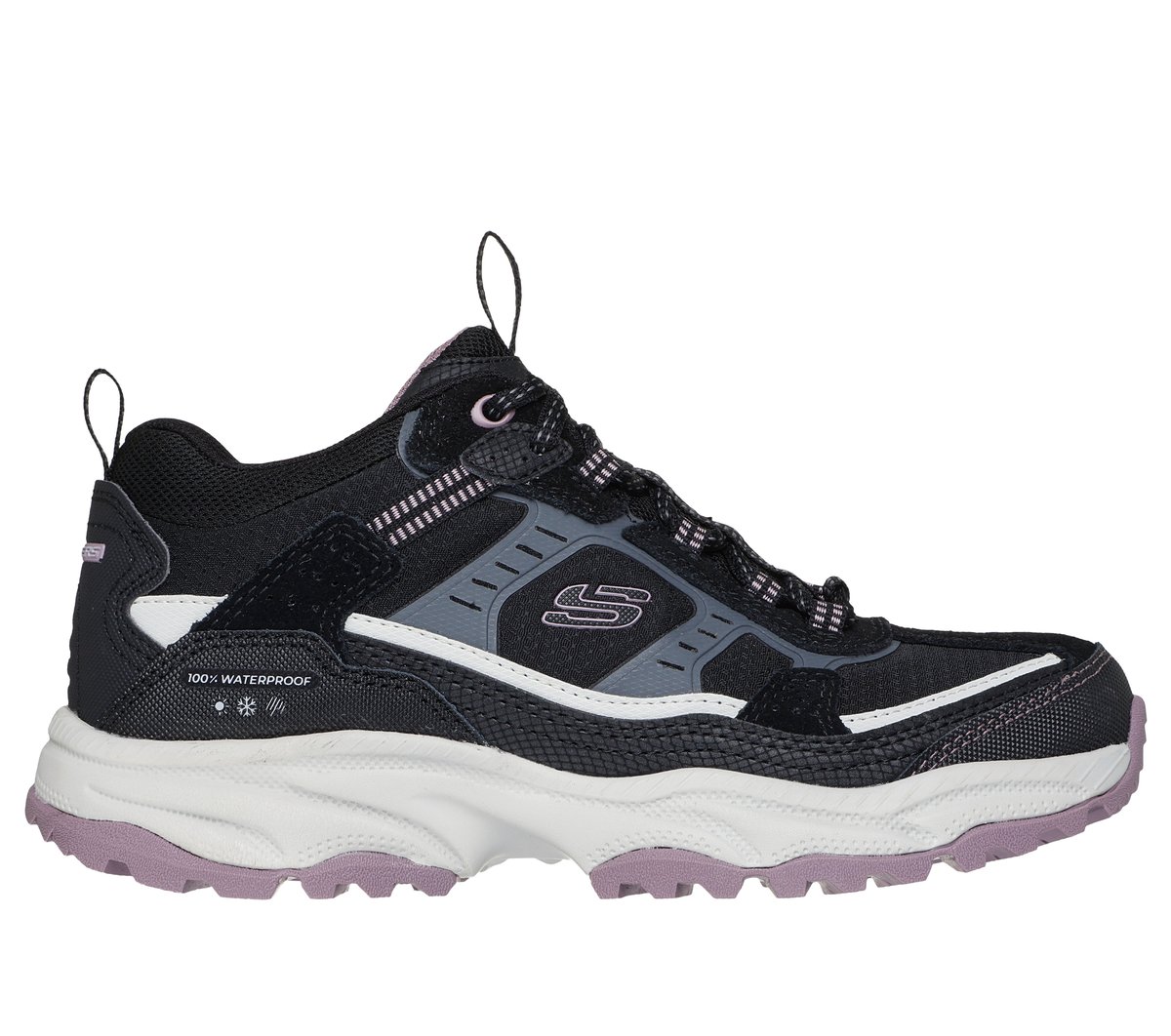 Skechers Waterproof: Vigor AT - Centinela en Negro, talla 38