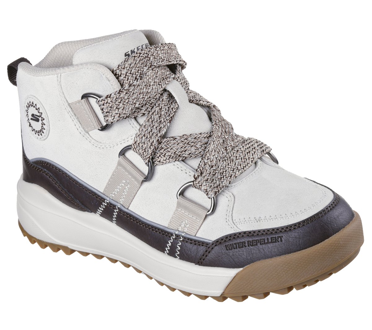 Skechers Relaxed Fit: Yana - Collins Landing Chaussures Moyen Width en Beige/Brun