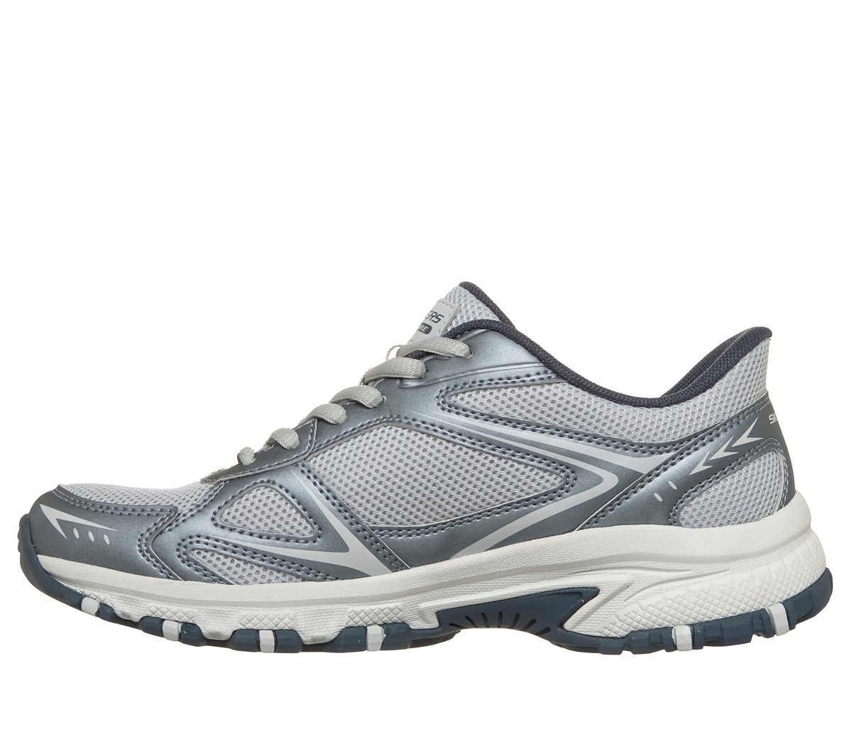 Skechers Slip-ins: Hillcrest -Hampton Chaussures Moyen Width en Gris Clair, Vegan