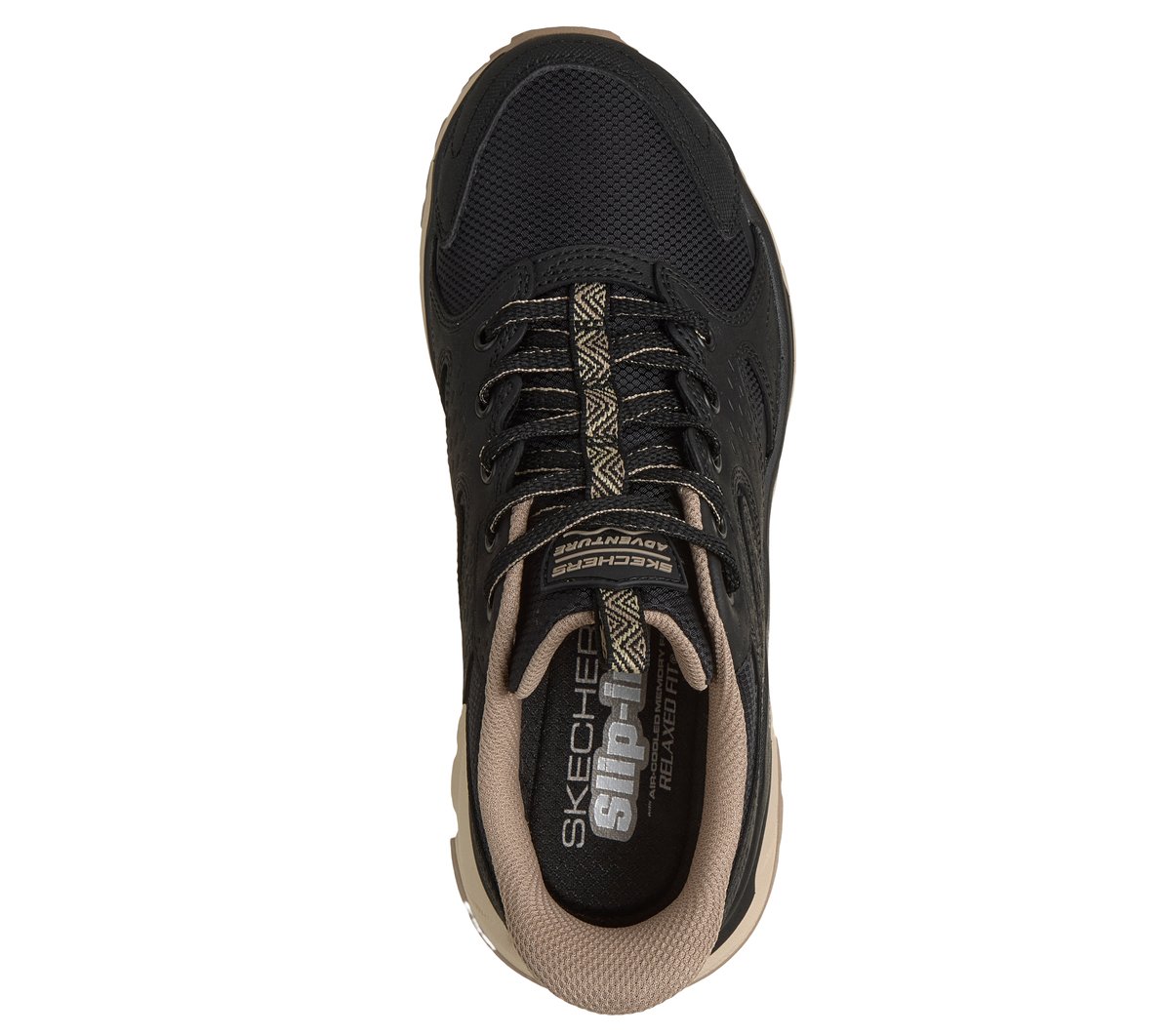 Skechers Slip-ins Relaxed Fit: D'Lux Journey - Talon Summit Chaussures Moyen Width en Noir/Beige