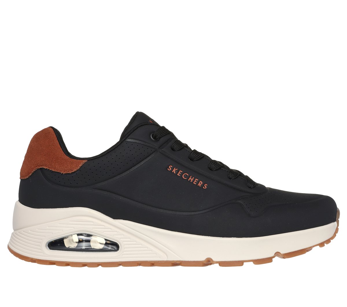 Skechers UNO - Suited On Air en Negro, talla 45.5